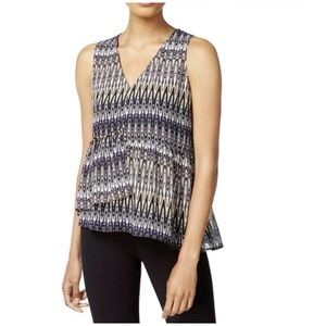 KENSIE PEPLUM SLEEVELESS TOP